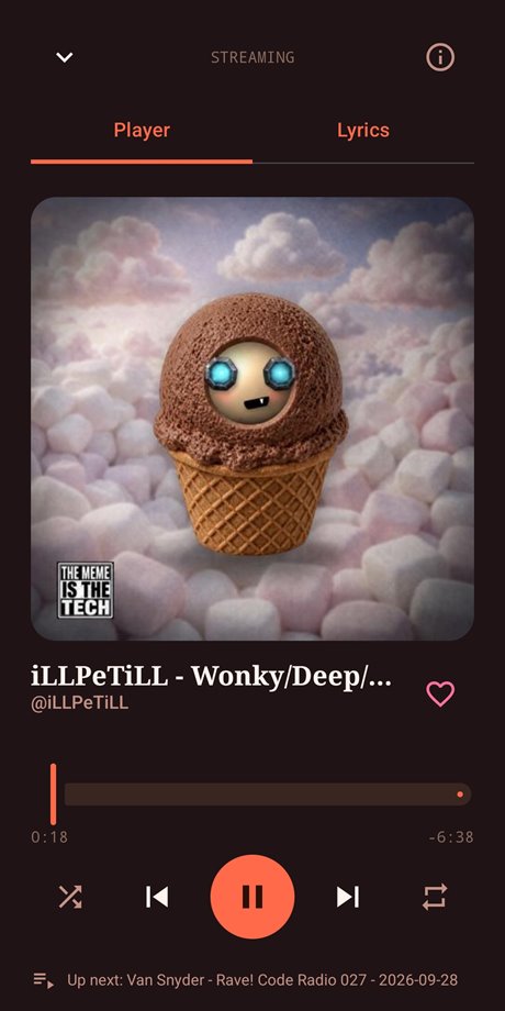 Now Playing screen
